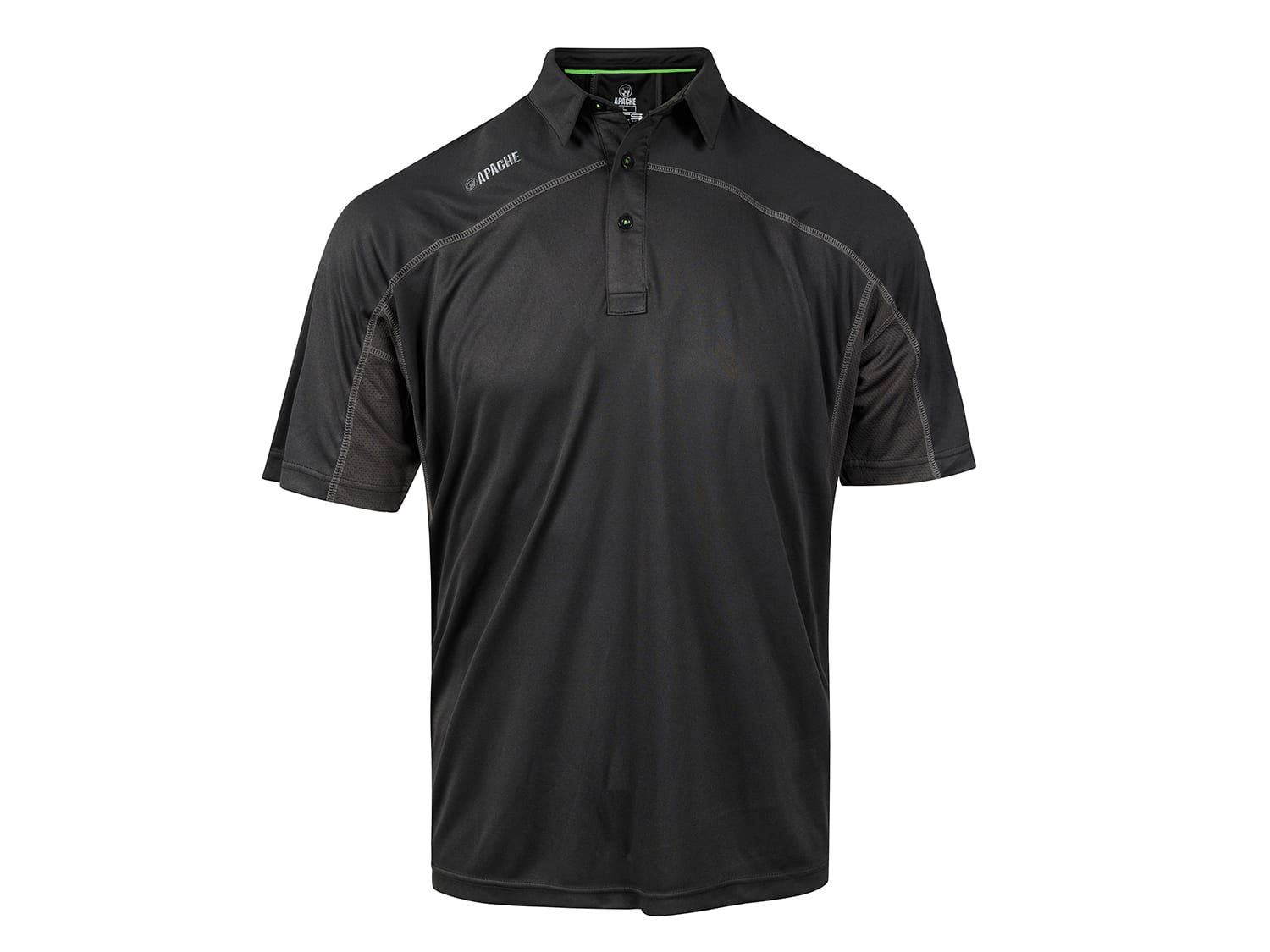 Apache APALANGXXL Langley Black Performance Polo Shirt - XXL (47/49in)