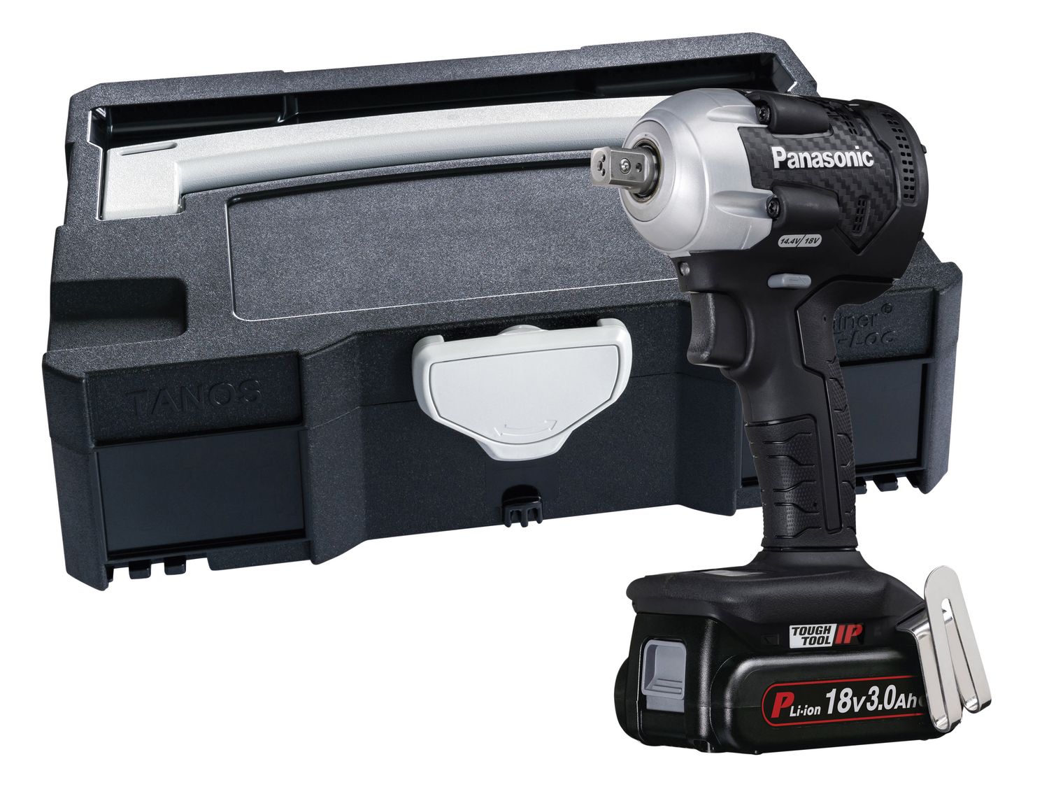 Panasonic PAN75A8PN EY75A8PN2G 1/2in Impact Wrench &amp; Systainer Case 18V 2 x 3.0Ah Li-ion