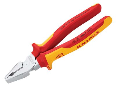Knipex KPX0206200 VDE High Leverage Combination Pliers 200mm