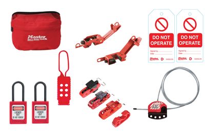 Master Lock MLKSMAINTKIT General Maintenance Lockout Kit, 11 Piece