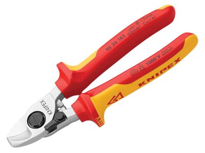 Knipex KPX9526165 VDE Cable Shears with Return Spring 165mm