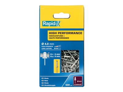 Rapid RPD5001434 High Performance Rivets 4 x 12mm (Box 500)