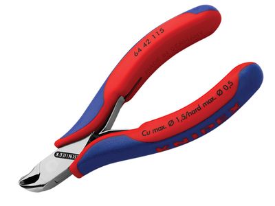 Knipex KPX6442115 Electronics Diagonal End Cutting Nippers Short Head 115mm