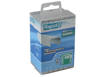 Rapid RPD14010PP 140/10 10mm Galvanised Staples (Poly Pack 5000)