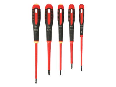Bahco BAH9881S BE-9881S ERGO™ VDE Insulated Screwdriver Set, 5 Piece
