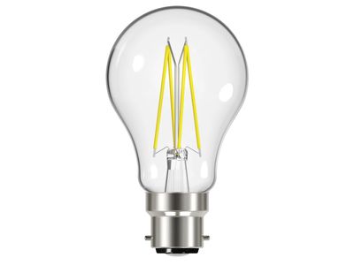 Energizer ENGS12851 LED BC (B22) GLS Filament Dimmable Bulb, Warm White 806 lm 7.2W