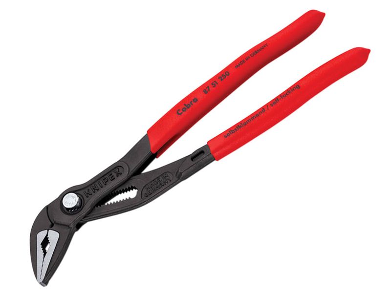 Knipex KPX8751250 Cobra ES Extra Slim Water Pump Pliers PVC Grip 250mm