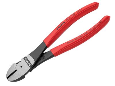 Knipex KPX7401180 High Leverage Diagonal Cutters PVC Grip 180mm