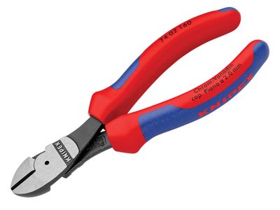 Knipex KPX7402160 High Leverage Diagonal Cutters Multi-Component Grip 160mm