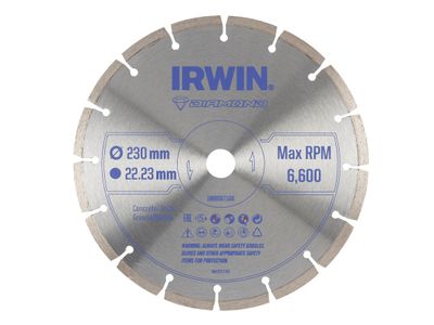 IRWIN IRWIW8087106 Segmented Diamond Blade 230 x 22.23mm