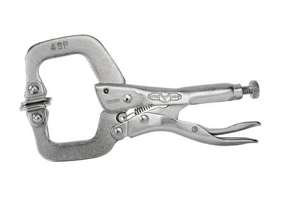 IRWIN Vise-Grip VIS4SP 4SP Locking C-Clamp Swivel Pad 100mm (4in)