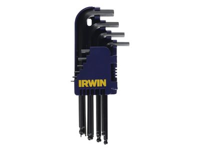 IRWIN IRWT10757 T10757 Metric Long Arm Ball End Hex Key Set, 10 Piece