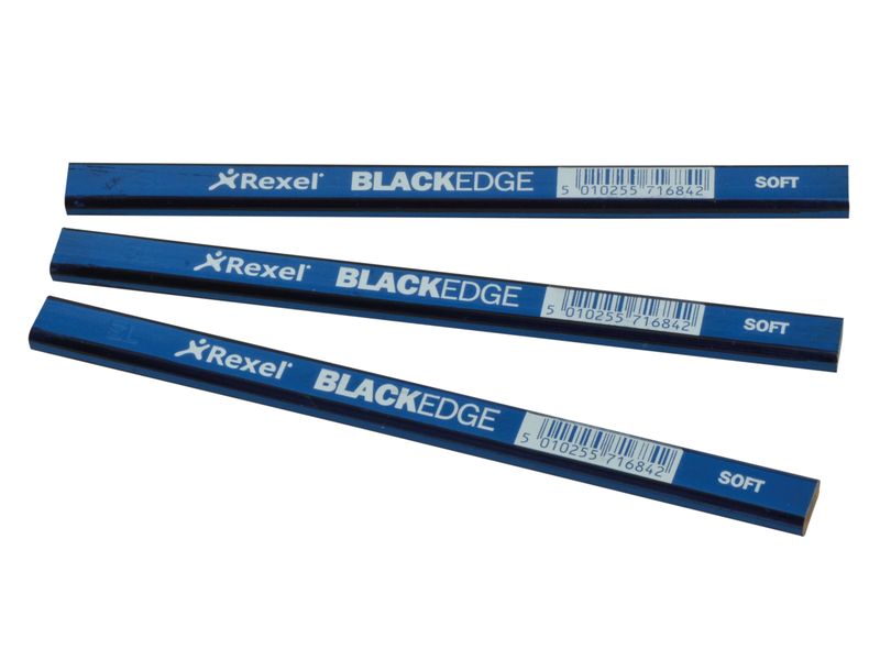 Blackedge BLAB Carpenter's Pencils - Blue / Soft (Card 12)