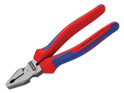 Knipex KPX0202180 High Leverage Combination Pliers Multi-Component Grip 180mm