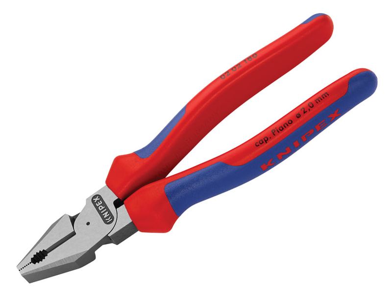 Knipex KPX0202180 High Leverage Combination Pliers Multi-Component Grip 180mm