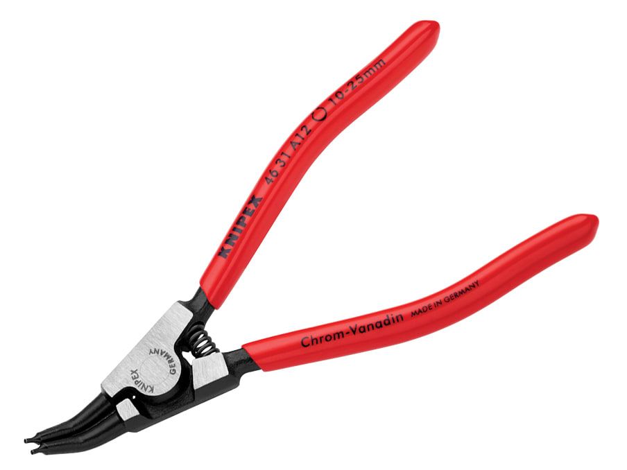 Knipex KPX4631A12 Circlip Pliers External 45° Bent Tip 10-25mm A12