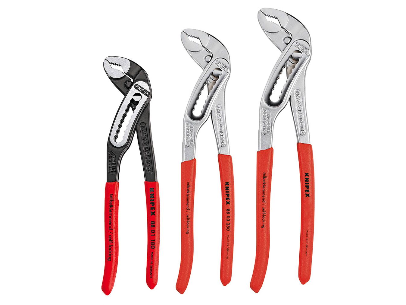 Knipex KPX002009V03 Alligator Water Pump Pliers Set, 3 Piece