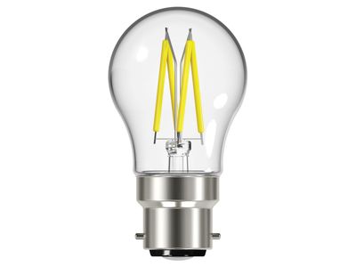 Energizer ENGS12871 LED BC (B22) Golf Filament Non-Dimmable Bulb, Warm White 470 lm 4W