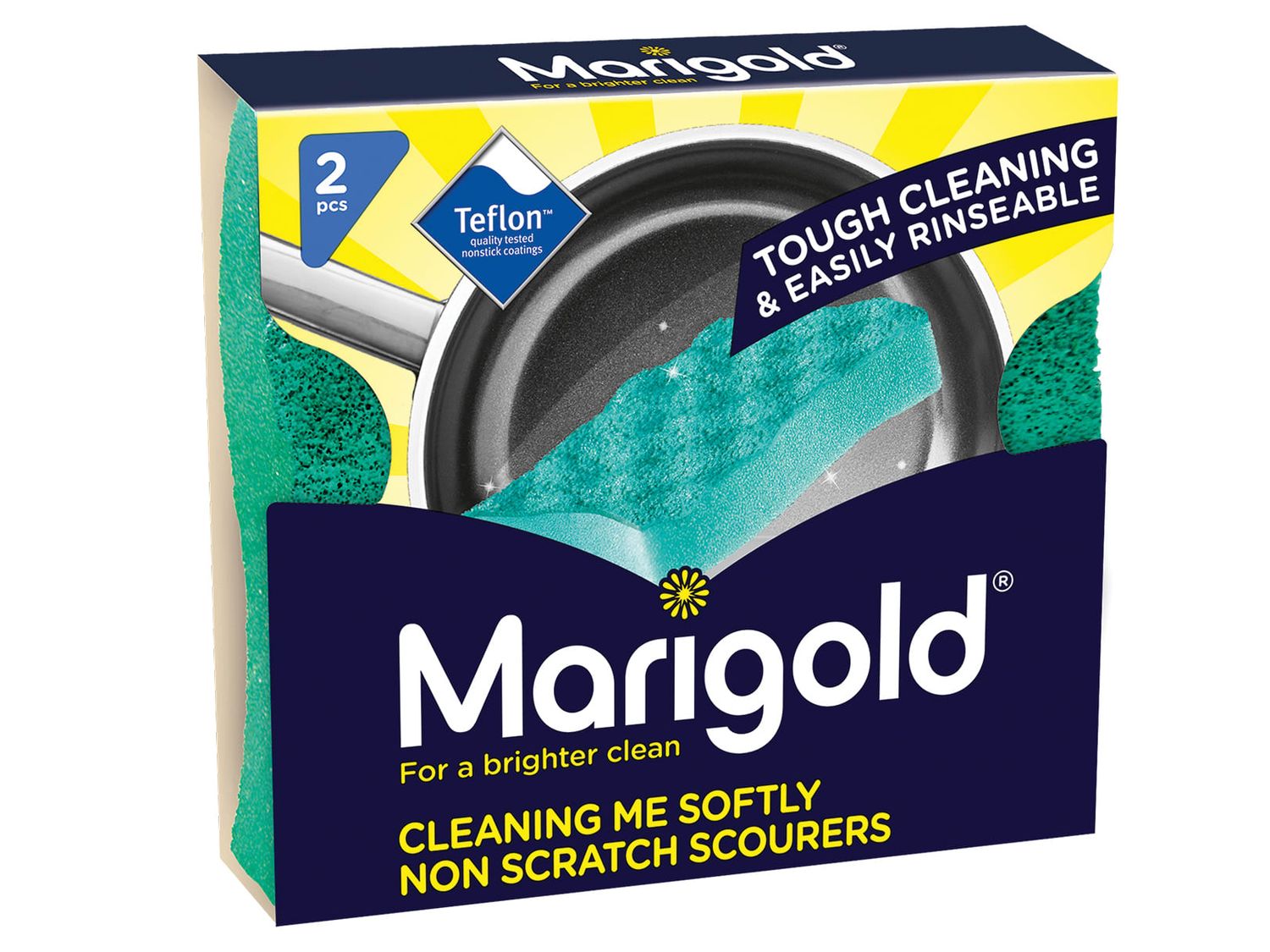 Marigold MGD150561 Cleaning Me Softly Non-Scratch Scourers x 2 (Box 14)