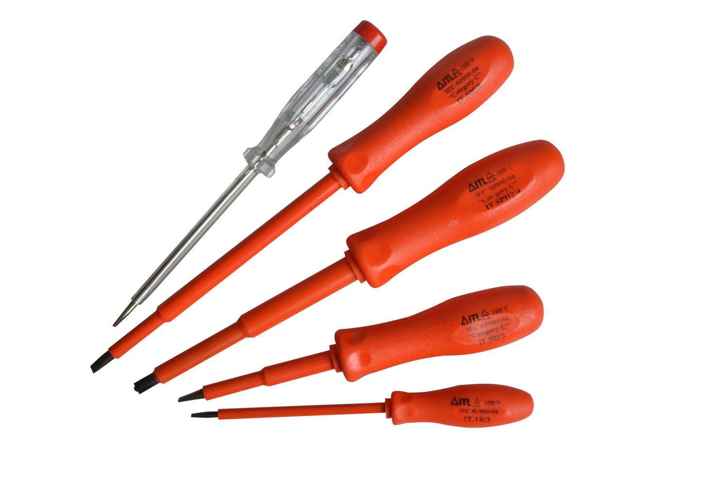 ITL Insulated ITL02150 Insulated Screwdriver Set, 5 Piece