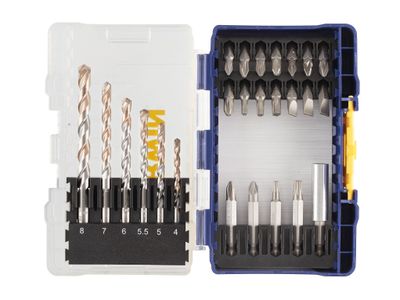 IRWIN IRWIW6062521 Multi Material &amp; Screwdriving Set, 25 Piece