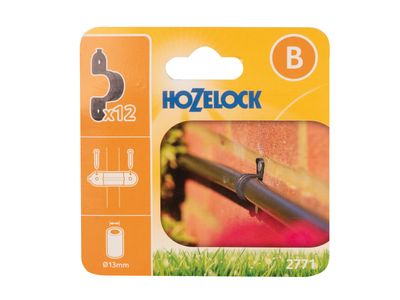 Hozelock HOZ27710012 2771 Wall Clip 13mm (Pack 12)