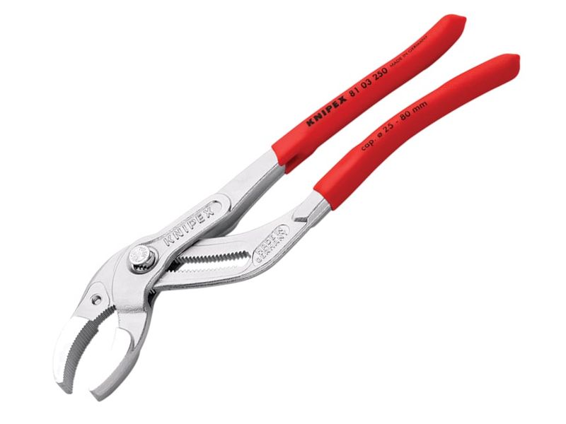 Knipex KPX8103250 Plastic Pipe Grip Pliers Chrome 250mm