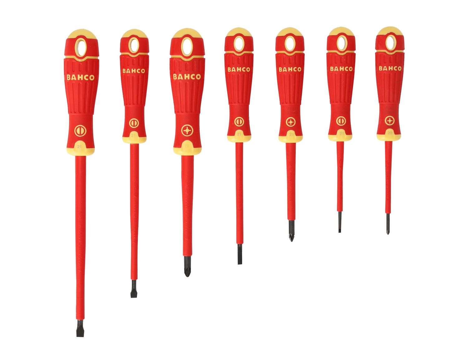 Bahco BAH220017 B220.017 BAHCOFIT Insulated Screwdriver Set, 7 Piece