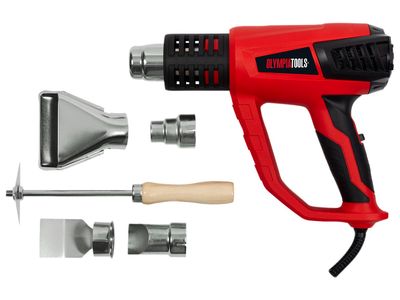 Olympia Power Tools OLPHG2000 Heat Gun with 5 Accessories 2000W 240V