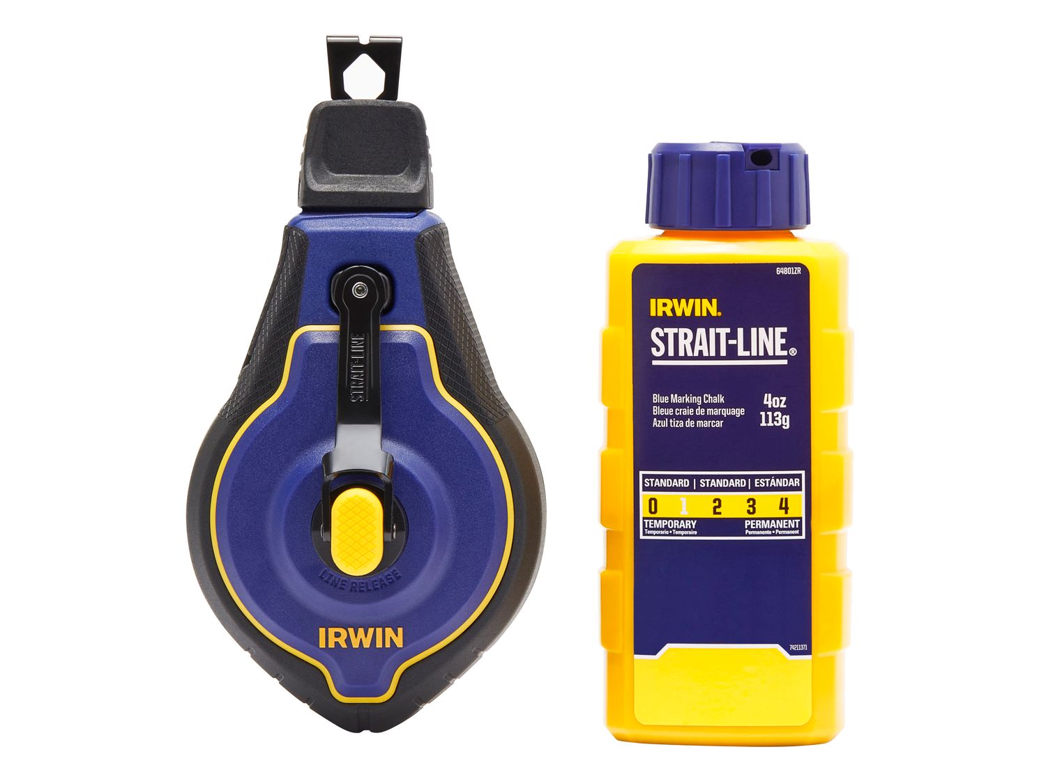 IRWIN STRAIT-LINE STL048443BC Speedline Pro Chalk Reel Set 30m