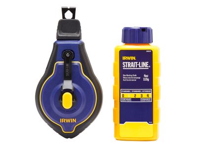 IRWIN STRAIT-LINE STL048443BC Speedline Pro Chalk Reel Set 30m