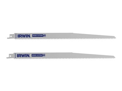 IRWIN IRWIW1016304 Sabre Saw Blade Coarse Wood Cutting 305mm Pack of 2