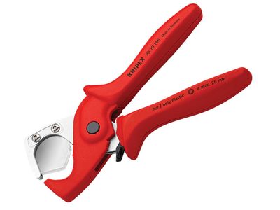 Knipex KPX9020185 Plastic Conduit Pipe / Hose Cutter 25mm Diameter