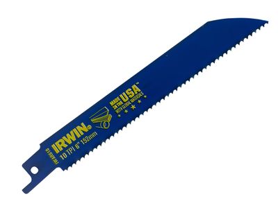 IRWIN IRW10506427 610R Sabre Saw Blade Metal &amp; Wood Cutting 150mm Pack of 2