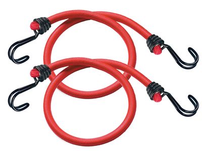 Master Lock MLK3020E Twin Wire Bungee Cord 60cm Red 2 Piece