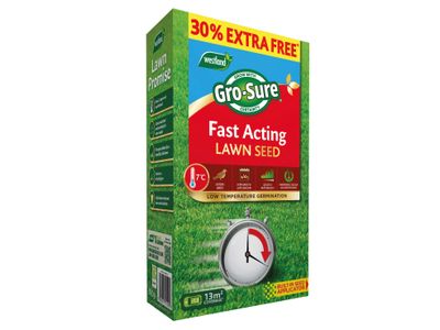 Gro-Sure GRO20500299 Fast Acting Lawn Seed 10m + 30% Free