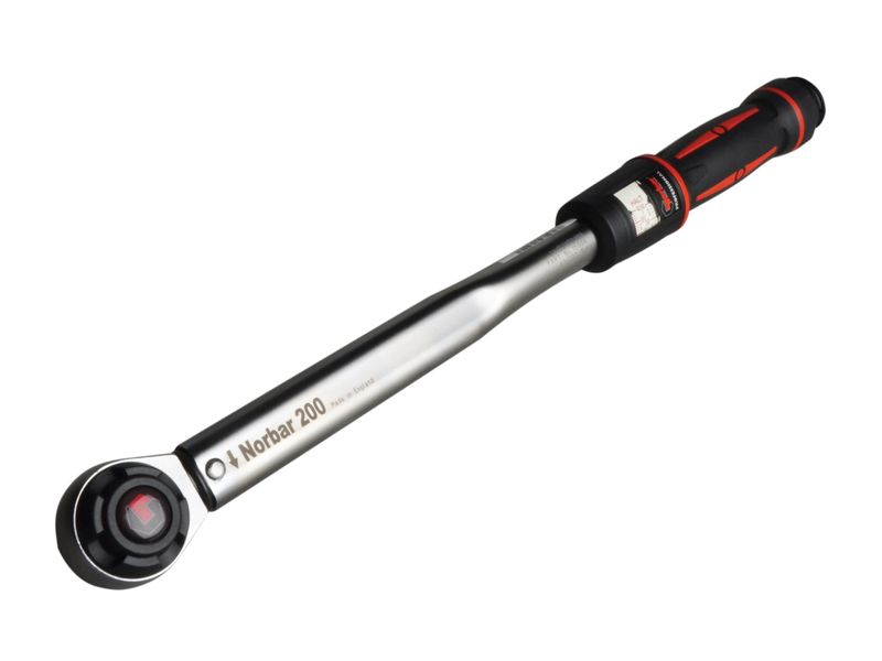 Norbar NOR15004 Pro 200 Adjustable Mushroom Head Torque Wrench 1/2in Drive 40-200Nm