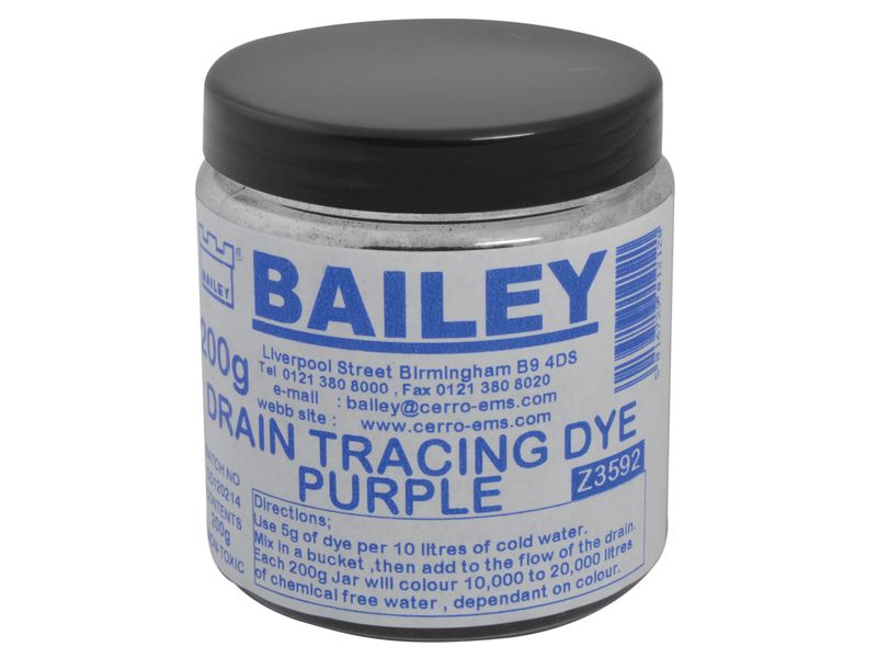 Bailey Products BAI3592 3592 Drain Tracing Dye - Purple