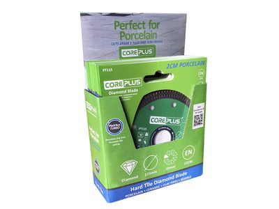 CorePlus CORDBP115CDU Porcelain Diamond Blade 115mm CDU of 15 Blades