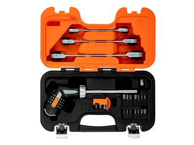 Bahco BAH808050SET Pistol Grip Ratcheting Screwdriver Set, 25 Piece