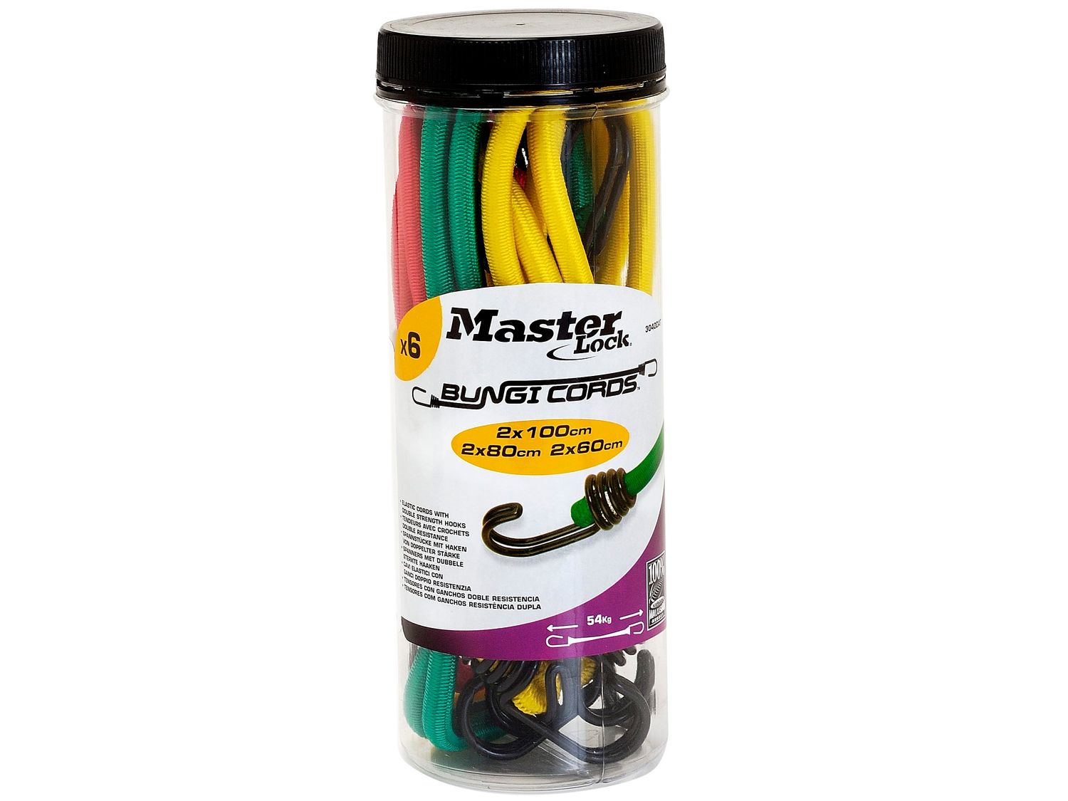 Master Lock MLK3040E Bungee Jar 6 Pieces