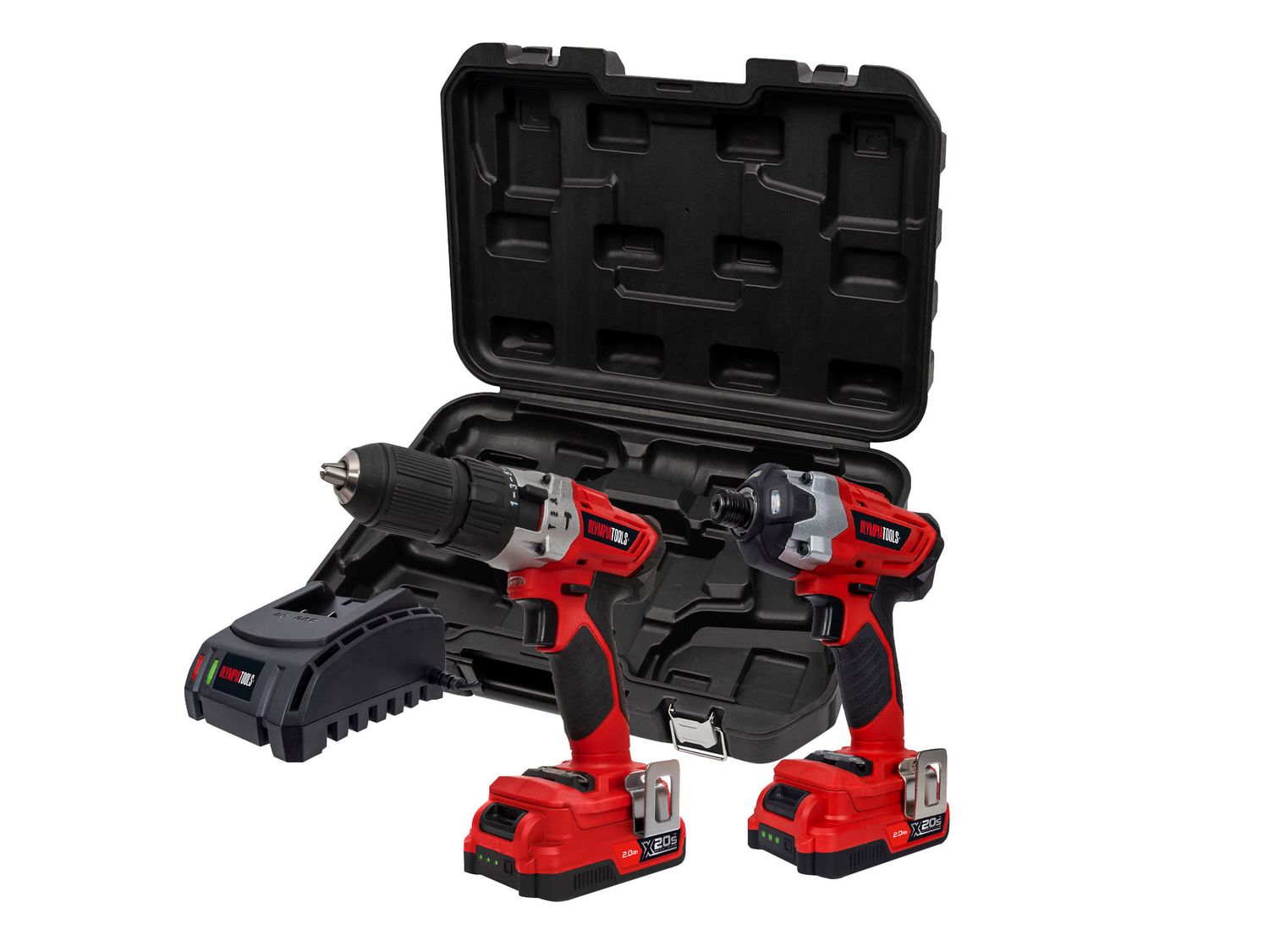 Olympia Power Tools OLPX20STP2 X20S™ Twin Pack 20V 2 x 2.0Ah Li-ion