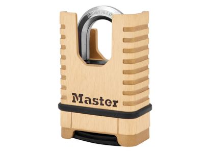 Master Lock MLKM1177ECC Excell™ Closed Shackle Brass Combination 58mm Padlock