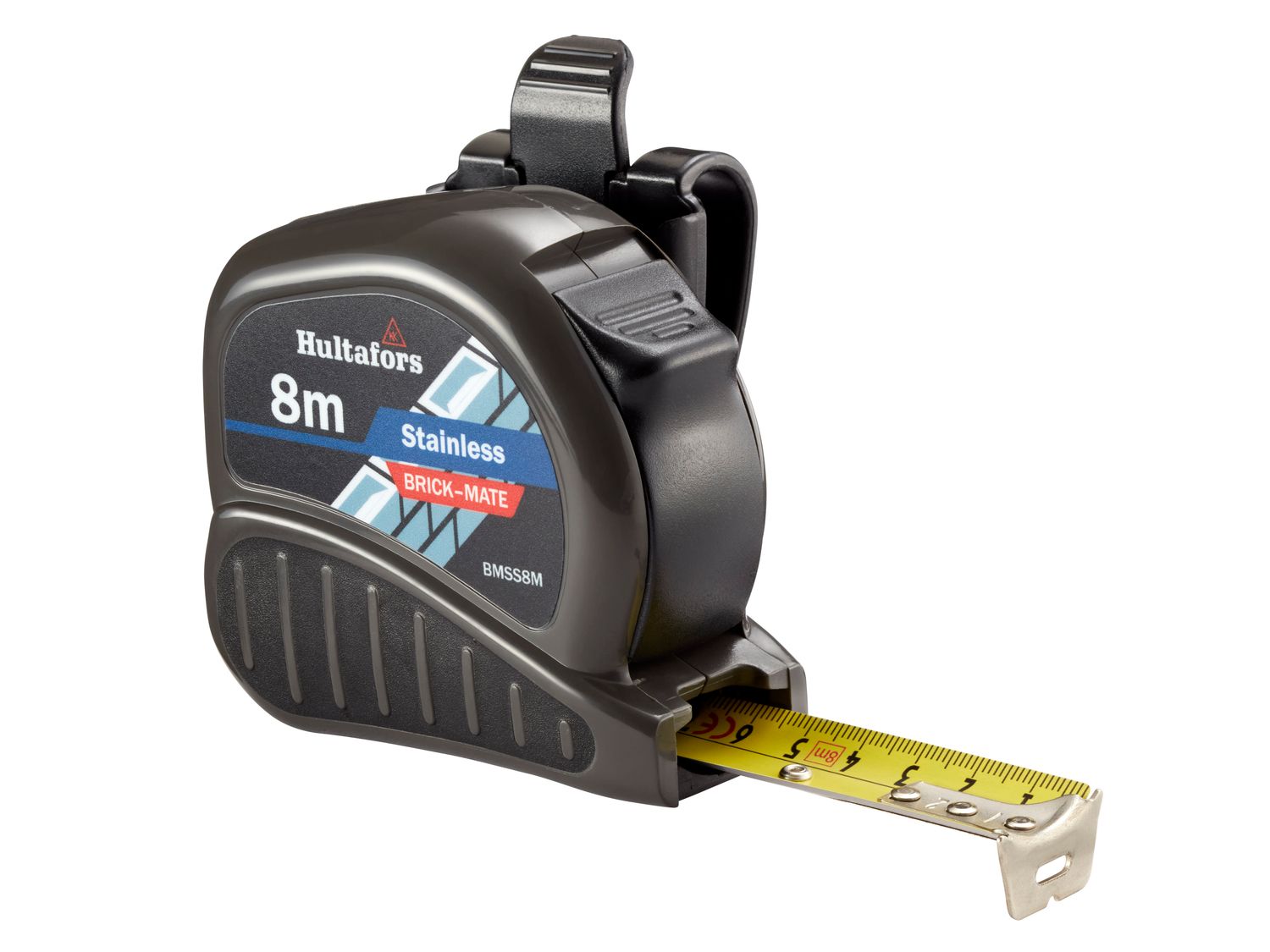 Hultafors HUL352423 BMSS8M Brick-Mate Stainless Steel Pocket Tape 8m (Metric only)