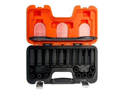 Bahco BAHDDS20 D-DD/S20 1/2in Drive Impact Socket Set, 20 Piece