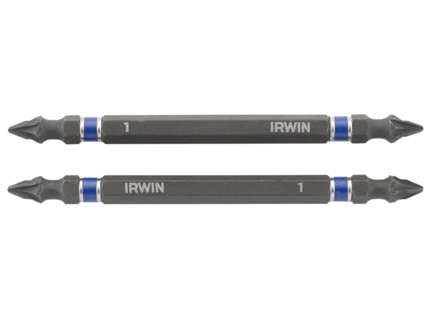IRWIN IRW1923407 Impact Double-Ended Screwdriver Bits Pozi PZ1 100mm (Pack 2)