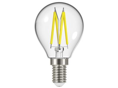 Energizer ENGS12872 LED SES (E14) Golf Filament Non-Dimmable Bulb, Warm White 470 lm 4W