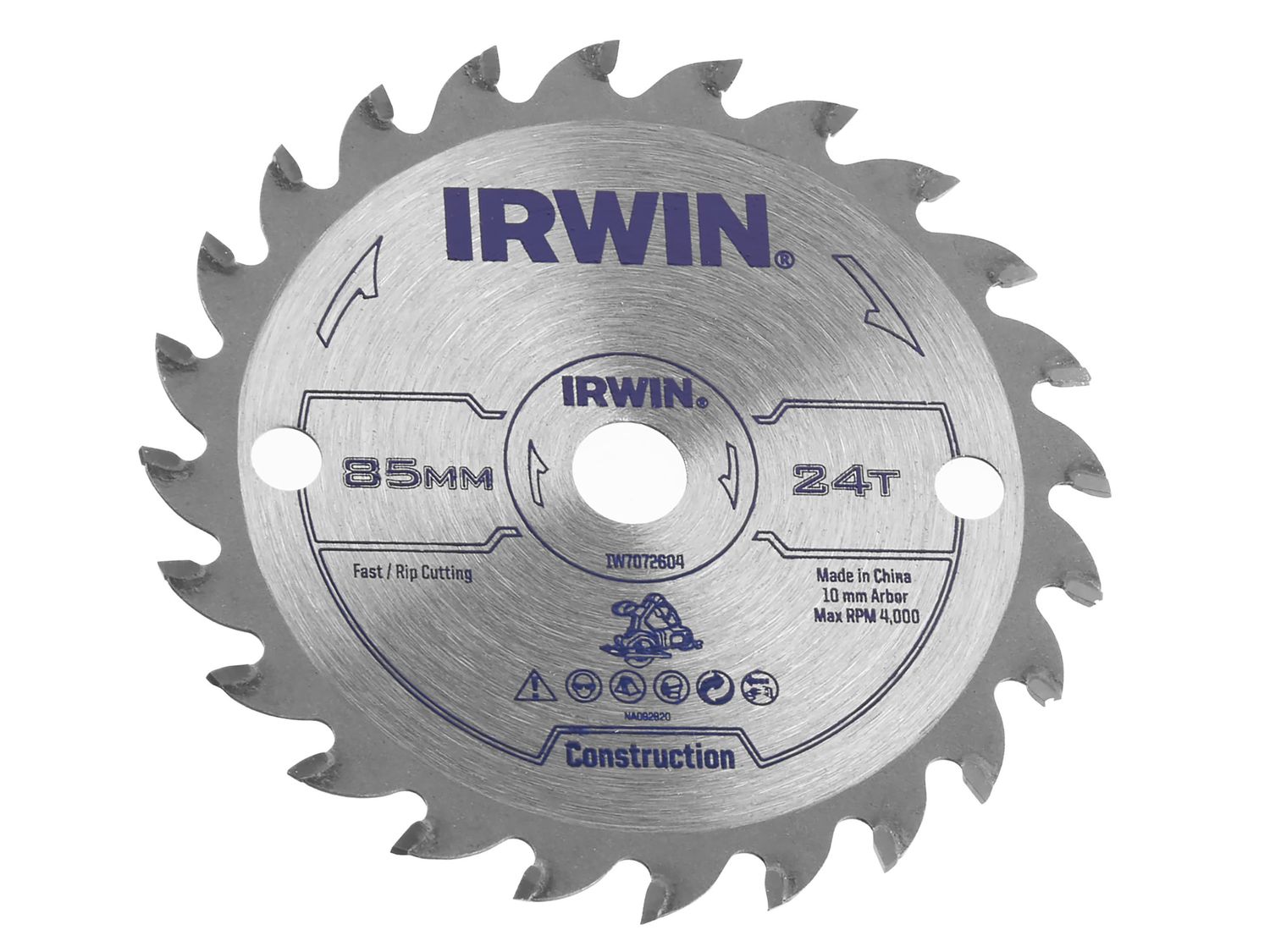 IRWIN IRWIW7072604 General Purpose Saw Blade 85 x 10mm x 24T ATB