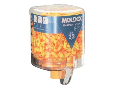 Moldex MOL7625 Disposable Foam Earplugs MelLows Station SNR 22 dB (250 Pairs)