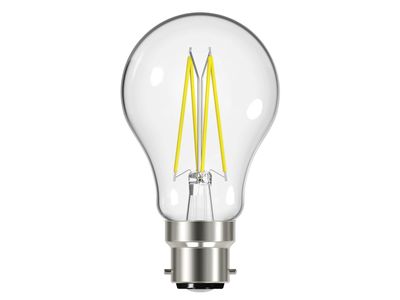 Energizer ENGS12862 LED BC (B22) GLS Filament Non-Dimmable Bulb, Warm White 470 lm 4W
